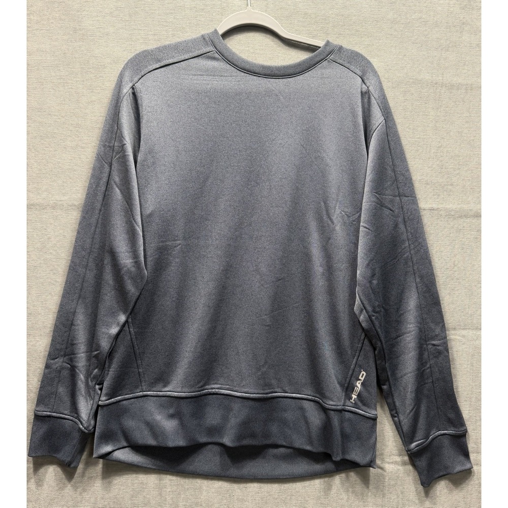 Head Reflective Heat Crew Neck Long Sleeves Men's Gray Medium New